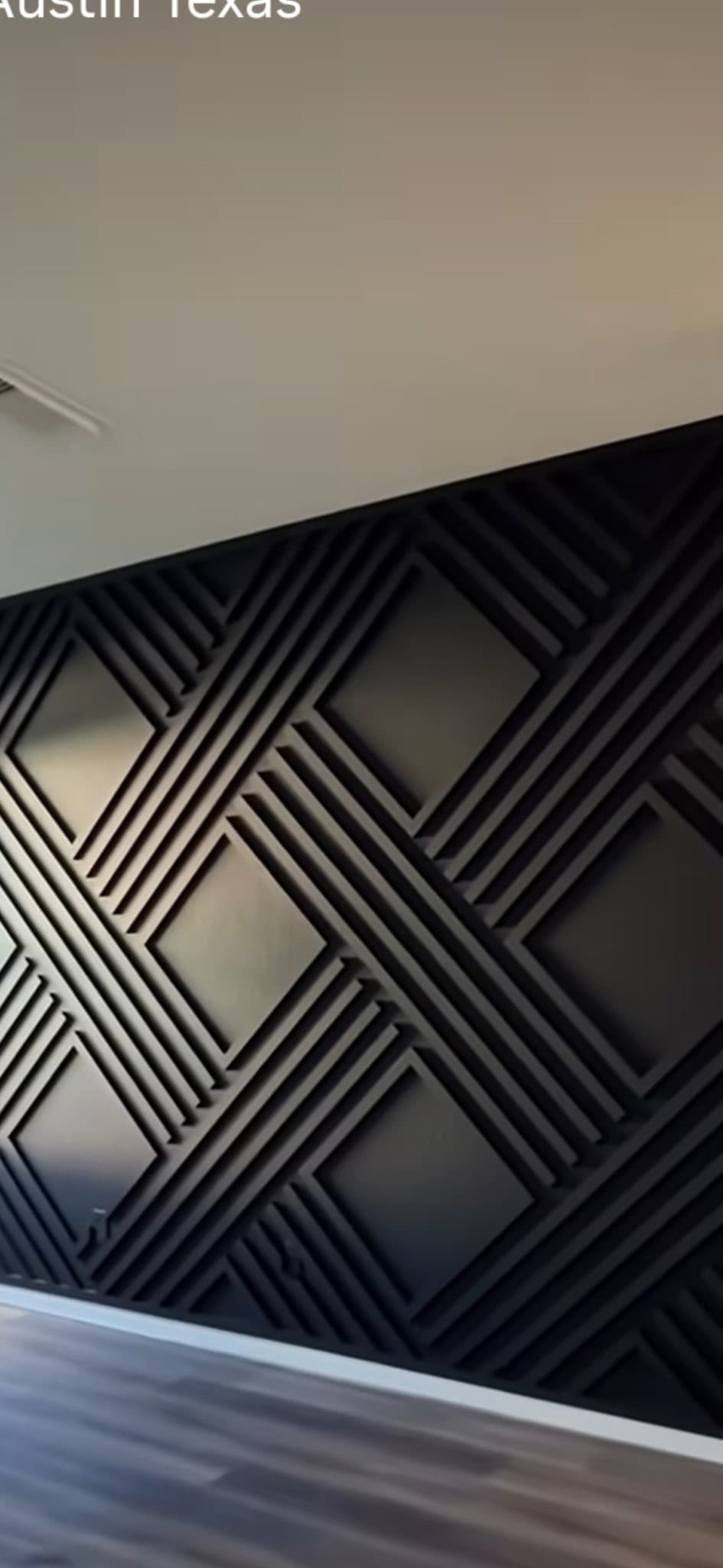 Interior accent wall with custom slat design in Cleveland, TN